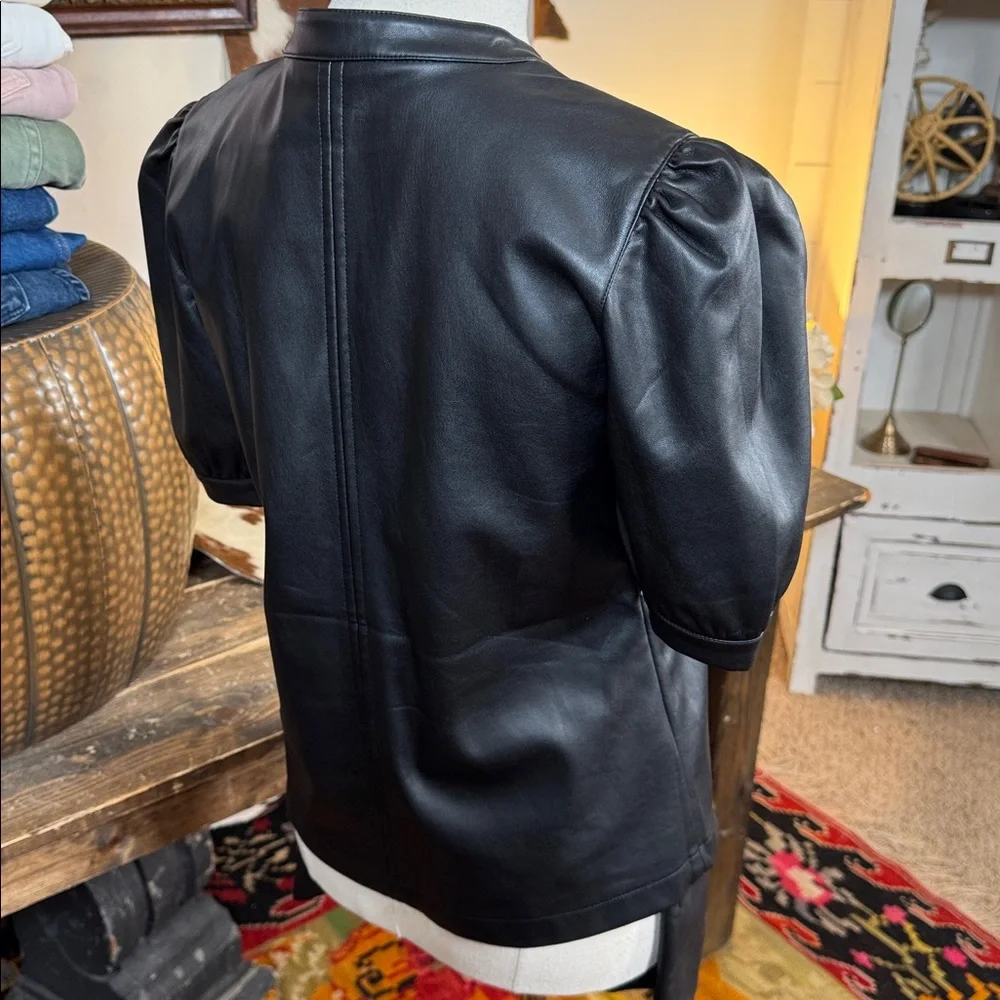 Steve Madden Black Faux Leather Shorts Set - Picture 5 of 5